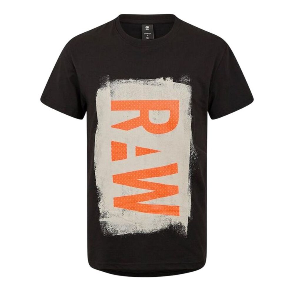 G-Star Mens Raw Painted T-Shirt / Dark Black